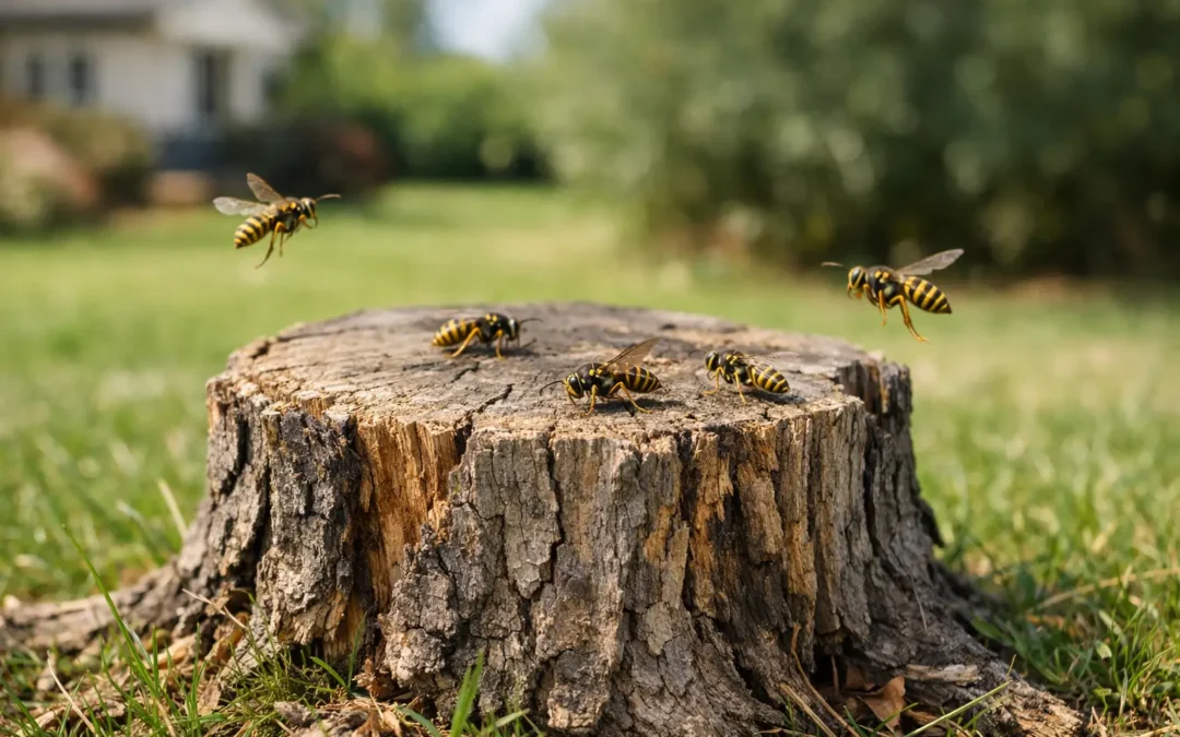 Do Stumps Attract Wasps? What Property Owners Should Know