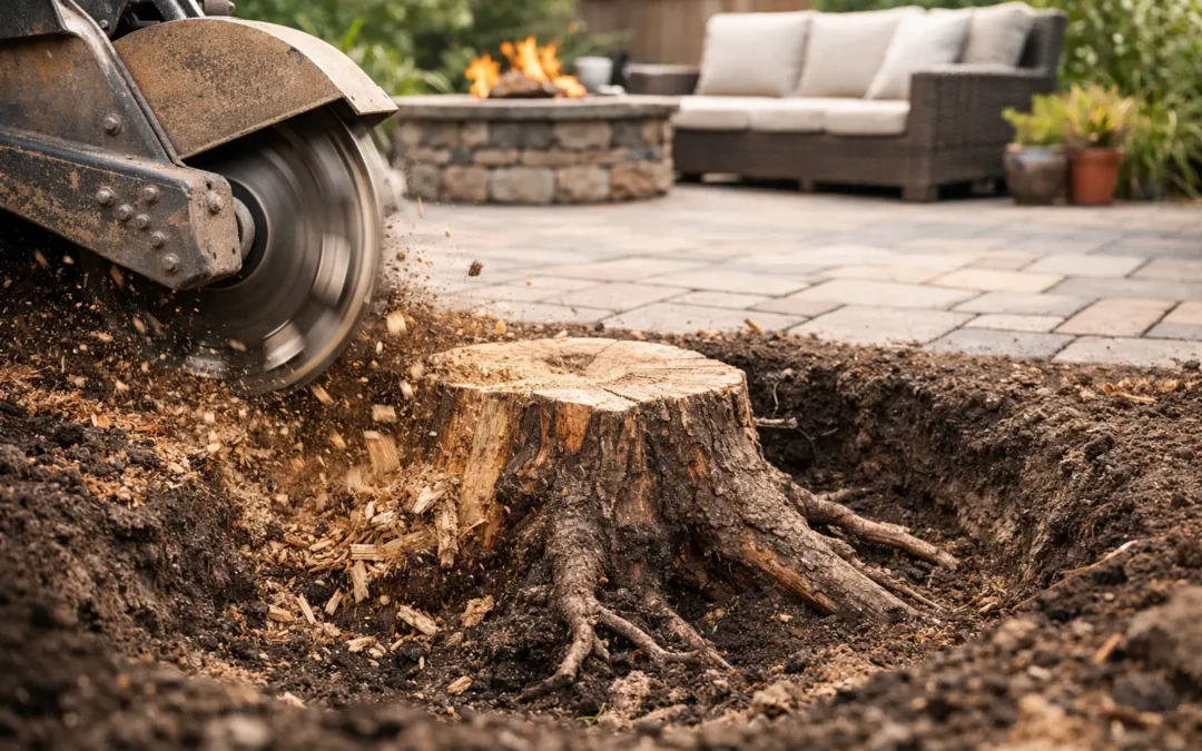 Stump Removal for Patio Projects: Start Below Ground