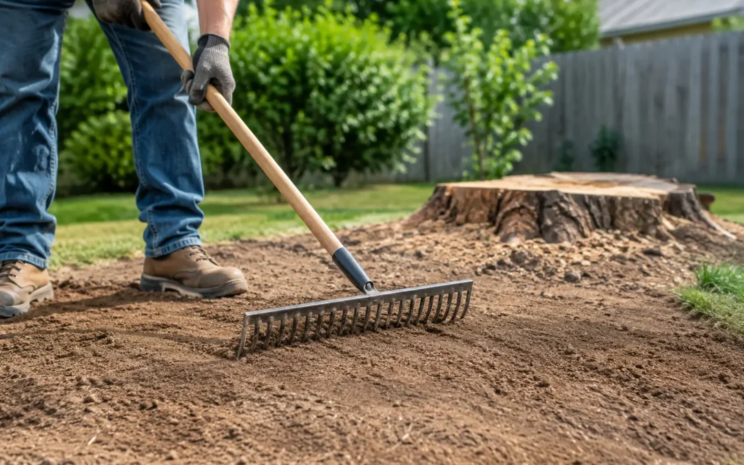 How to Level Stump Ground After Grinding